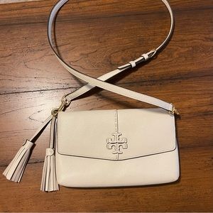Tory Burch white crossbody bag/clutch